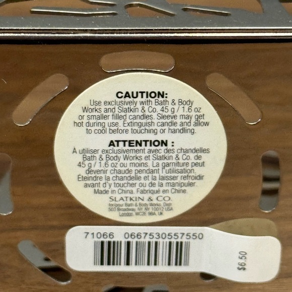 B&BW - Silver Leaf Design Small 3 Candle Holder - Decorative Tray - Picture 4 of 4